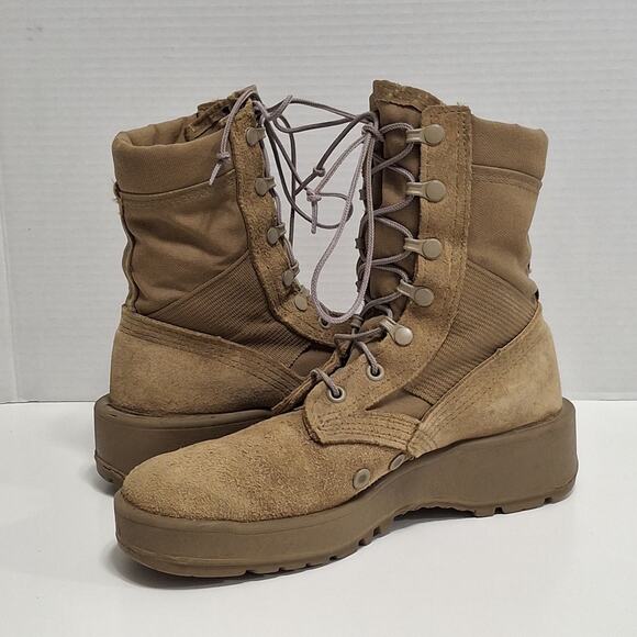 Altama Combat Boots Vibram Sole Tan Military Issue Men’s 5.5R Suede Tactical main image 6